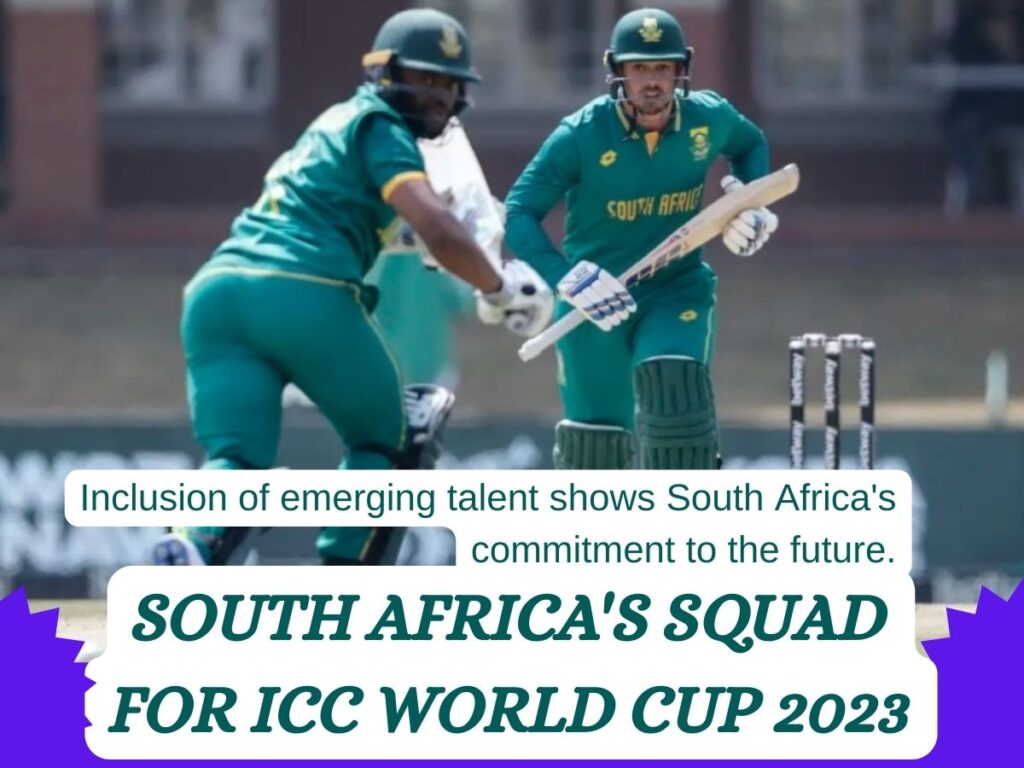 South Africa's squad world cup 2023