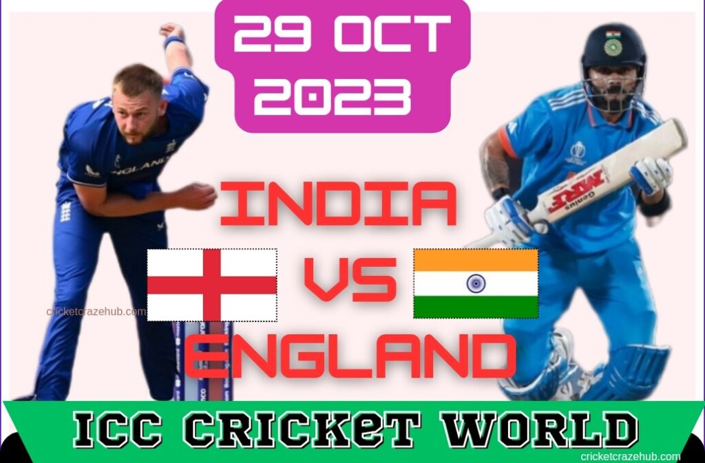 India vs England match ICC World Cup 2023