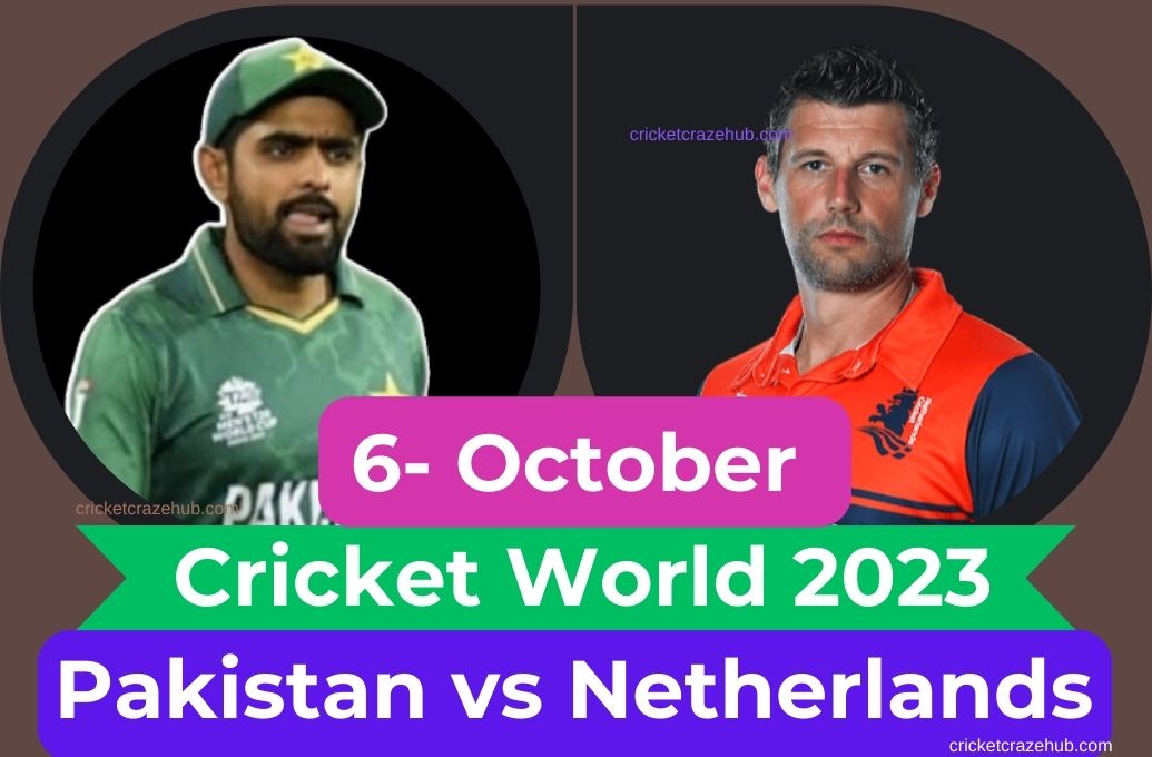 Pak Vs Netherlands Icc World Cup 2023 2nd League Match Playing Xi Match Pridiction Full 9512